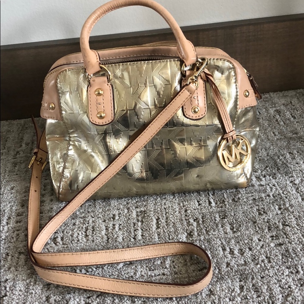 Michael Kors gold crossbody
